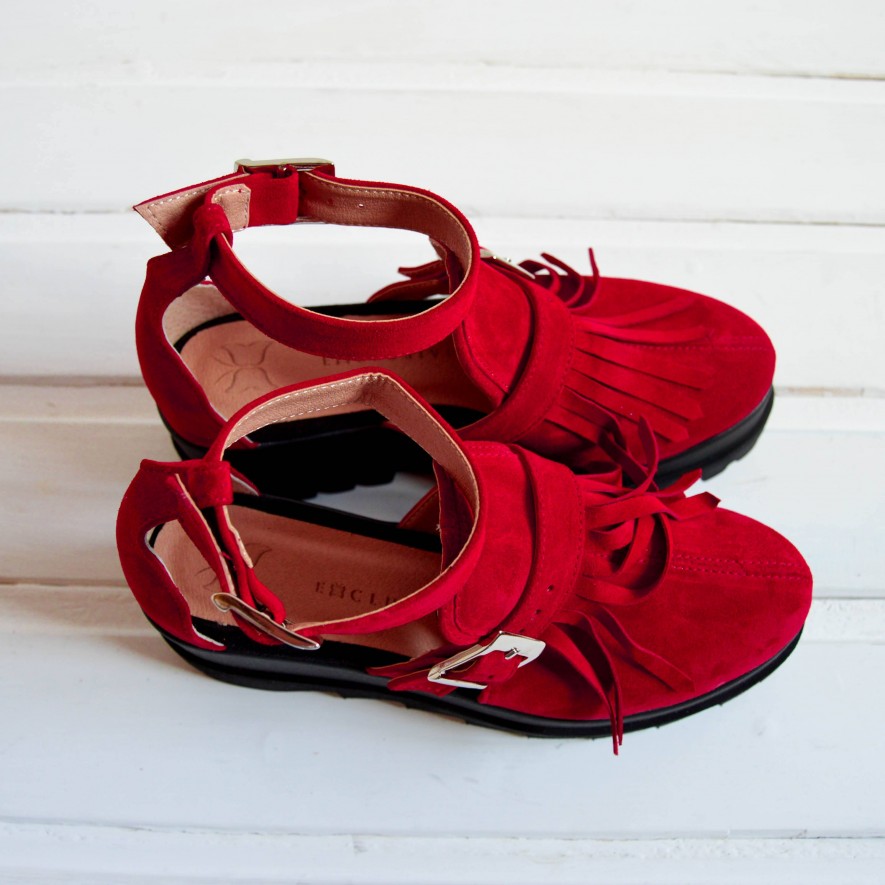 *Pantofi - Amur - Red